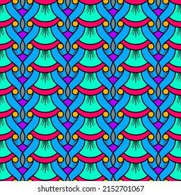 Resumen de patrón multicolor sin fisuras. Fondo colorido para banner, tarjeta, invitación, textil, tela, papel de envoltura. Ilustración del vector