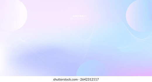 Abstract multicolor smooth gradient background with soft shapes. Minimalist design. Modern concept. Suit for cover, banner, flyer, poster, booklet, brochure, website