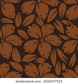 abstract multicolor a solid hibiscus blooming flowers motif arrangement with medium tone, all over vector design with cream background illustration digital image for wrapping paper or textile printing