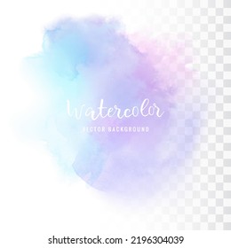 Abstract multicolor spot. Vector watercolor eps 10.