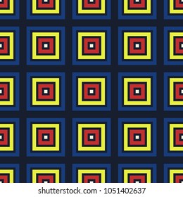 abstract multicolor squares seamless pattern