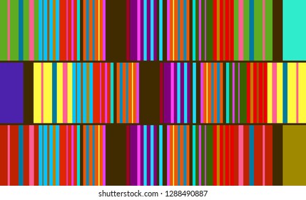 Abstract Multicolor Striped Background