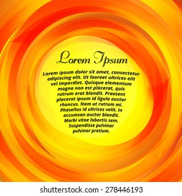 Abstract multicolor swirl background with space for text