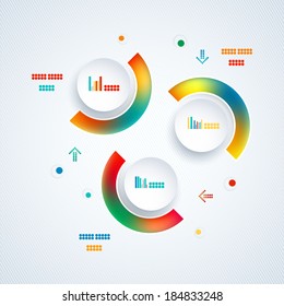 Abstract multicolor template for business and infographic