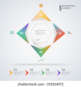 Abstract multicolor template for business and infographic