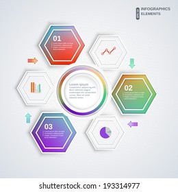 Abstract multicolor template for business and infographic