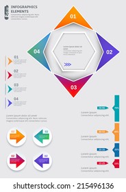 Abstract multicolor template for business and infographic