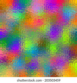Abstract multicolor vector pattern in diffuse glass style. Joyful and merry background. Rich and variegated palette of colors. Scaly vertical structure with high resolution. 