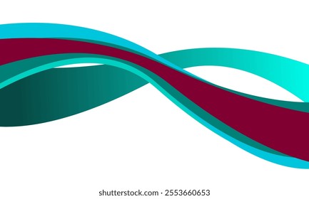 abstract multicolor wave in background