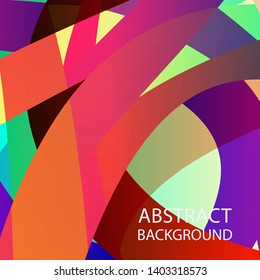Abstract multicolor wave background. - vector