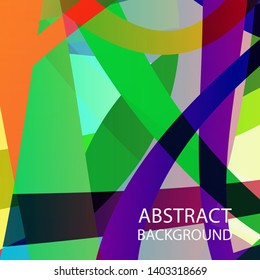 Abstract multicolor wave background. - vector