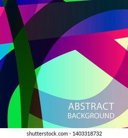Abstract multicolor wave background. - vector