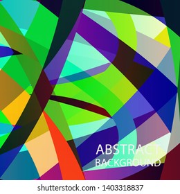 Abstract multicolor wave background. - vector