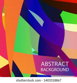 Abstract multicolor wave background. - vector