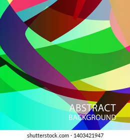 Abstract multicolor wave background. - vector