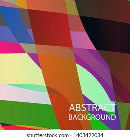 Abstract multicolor wave background. - vector