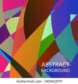 Abstract multicolor wave background. - vector