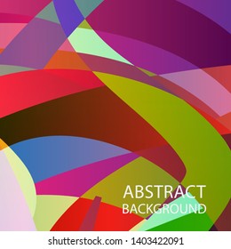 Abstract multicolor wave background. - vector