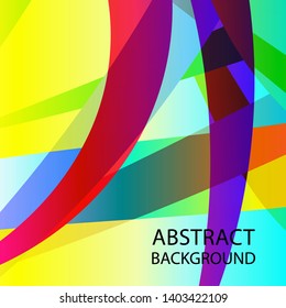 Abstract multicolor wave background. - vector