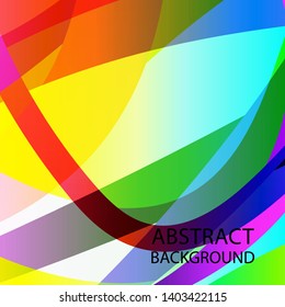 Abstract multicolor wave background. - vector