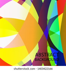 Abstract multicolor wave background. - vector