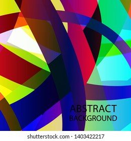 Abstract multicolor wave background. - vector