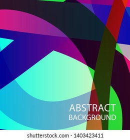 Abstract multicolor wave background. - vector