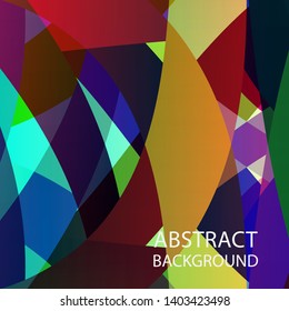 Abstract multicolor wave background. - vector