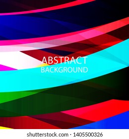 Abstract multicolor wave background. - vector
