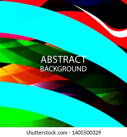 Abstract multicolor wave background. - vector