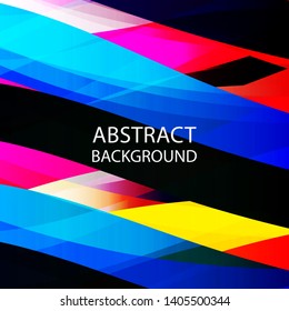 Abstract multicolor wave background. - vector