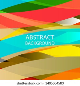 Abstract multicolor wave background. - vector