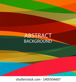 Abstract multicolor wave background. - vector