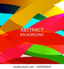 Abstract multicolor wave background. - vector
