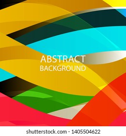Abstract multicolor wave background. - vector