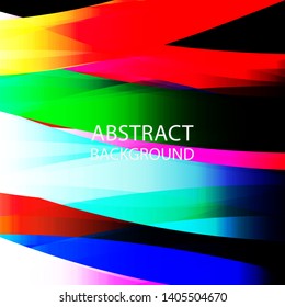 Abstract multicolor wave background. - vector