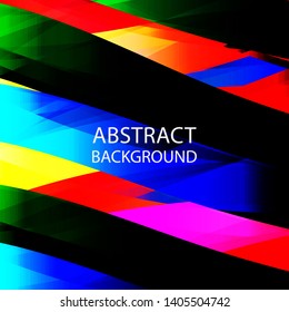 Abstract multicolor wave background. - vector