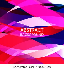 Abstract multicolor wave background. - vector