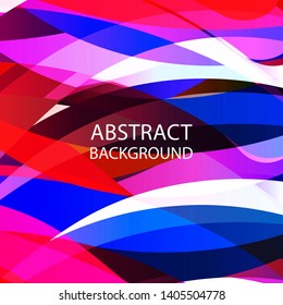 Abstract multicolor wave background. - vector