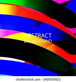 Abstract multicolor wave background. - vector