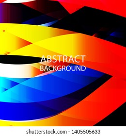 Abstract multicolor wave background. - vector