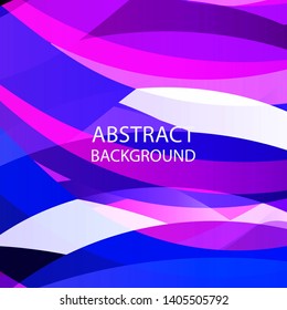 Abstract multicolor wave background. - vector