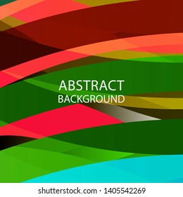 Abstract multicolor wave background. - vector