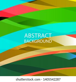 Abstract multicolor wave background. - vector