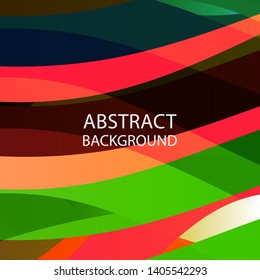 Abstract multicolor wave background. - vector