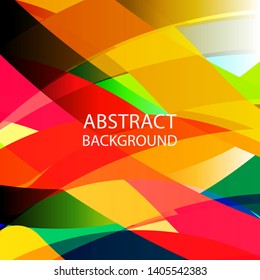 Abstract multicolor wave background. - vector