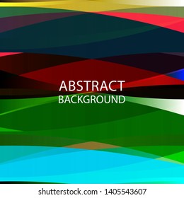 Abstract multicolor wave background. - vector
