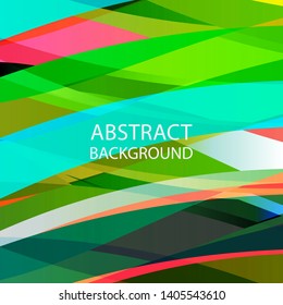 Abstract multicolor wave background. - vector