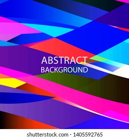Abstract multicolor wave background. - vector