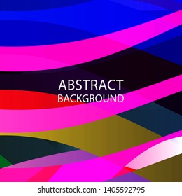 Abstract multicolor wave background. - vector